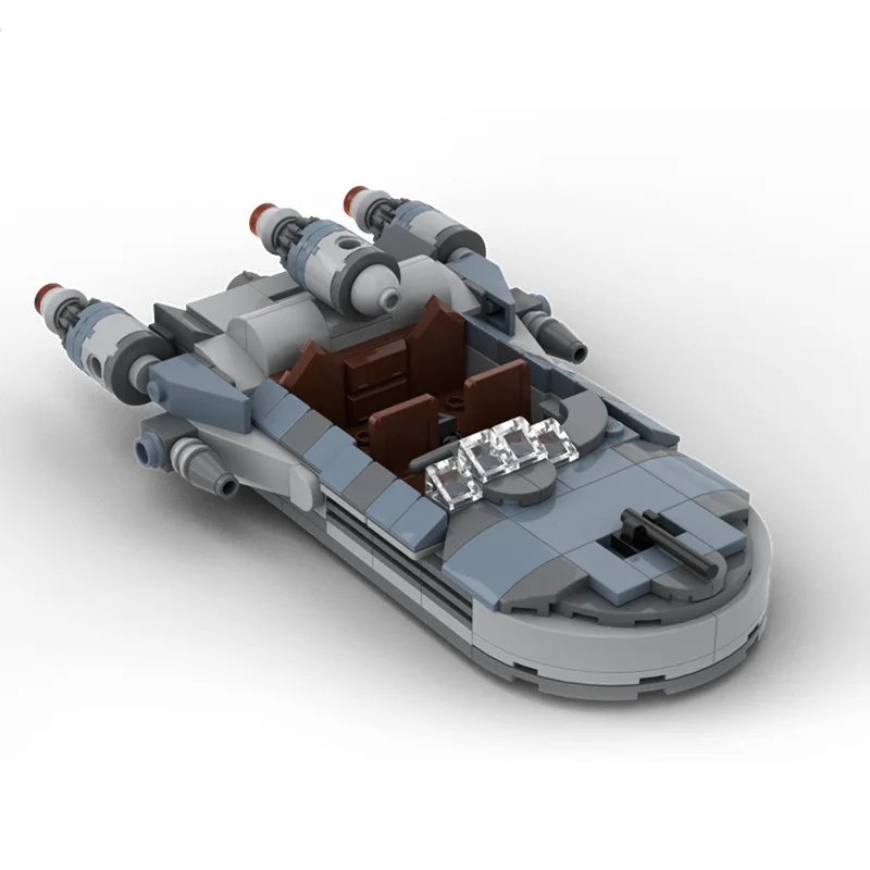 228pcs MOC Landspeeder Space Warrior Chapter 14 Model Building Blocks Home Decor Desk Display Shelf Accent Room Gift For Adults