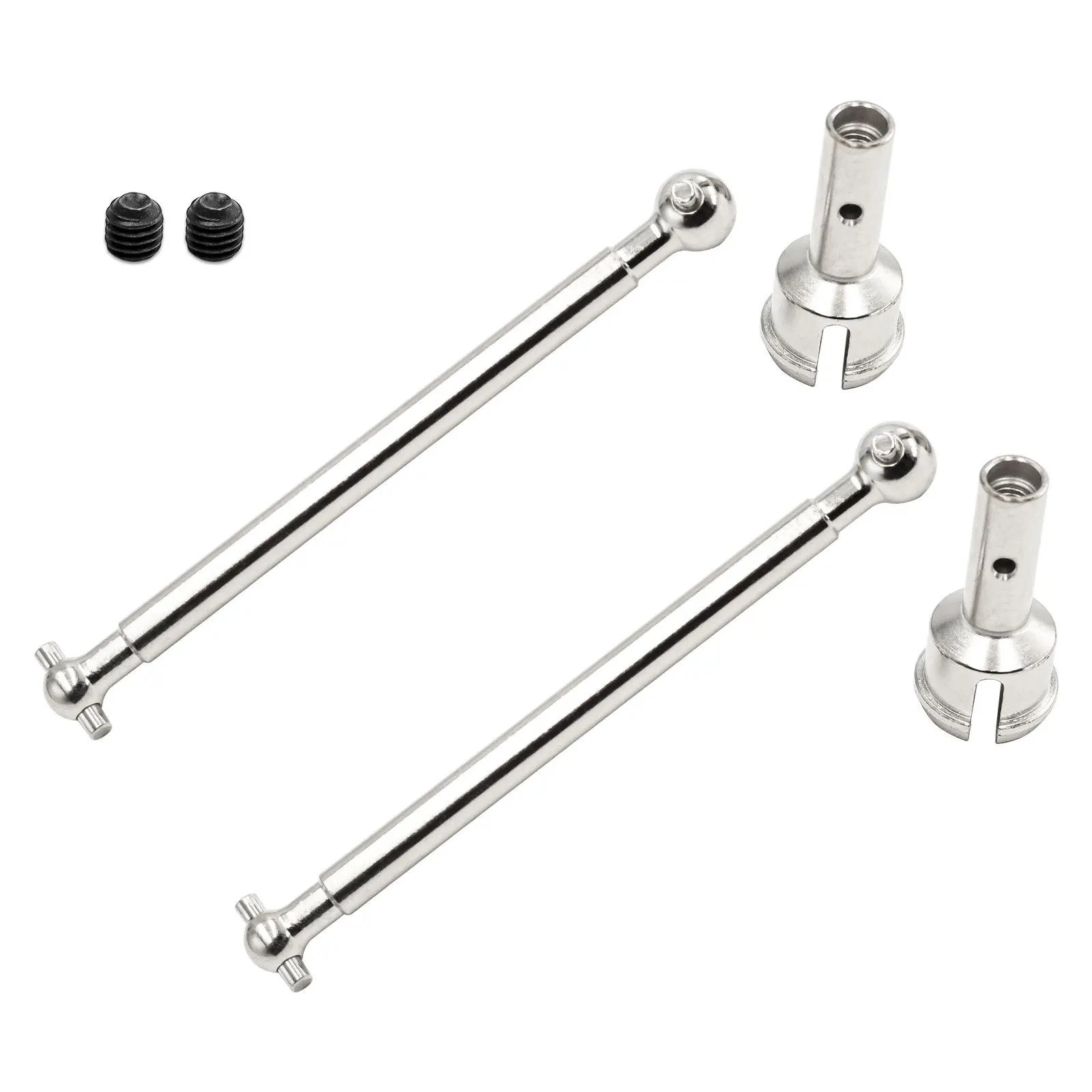 وصلات عالمية CVD أمامية/خلفية من الفولاذ عالي الكربون لـ 1/7 ARMMA INFRACTION/LIMITLESS 6S BLX & 1/8 TYPHON 6S BLX