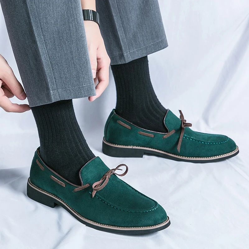 

Men Loafers Soft Business High Quality Spring Autumn Suede Leather Shoes Men Flats Driving Shoes Loafers Men Zapatos De Hombre