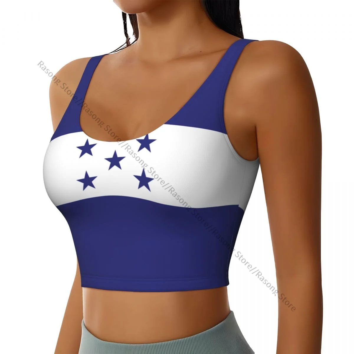 Sports Bra Women Running Yoga Clothes Vest Honduras Flag Gathering Fitness Vest