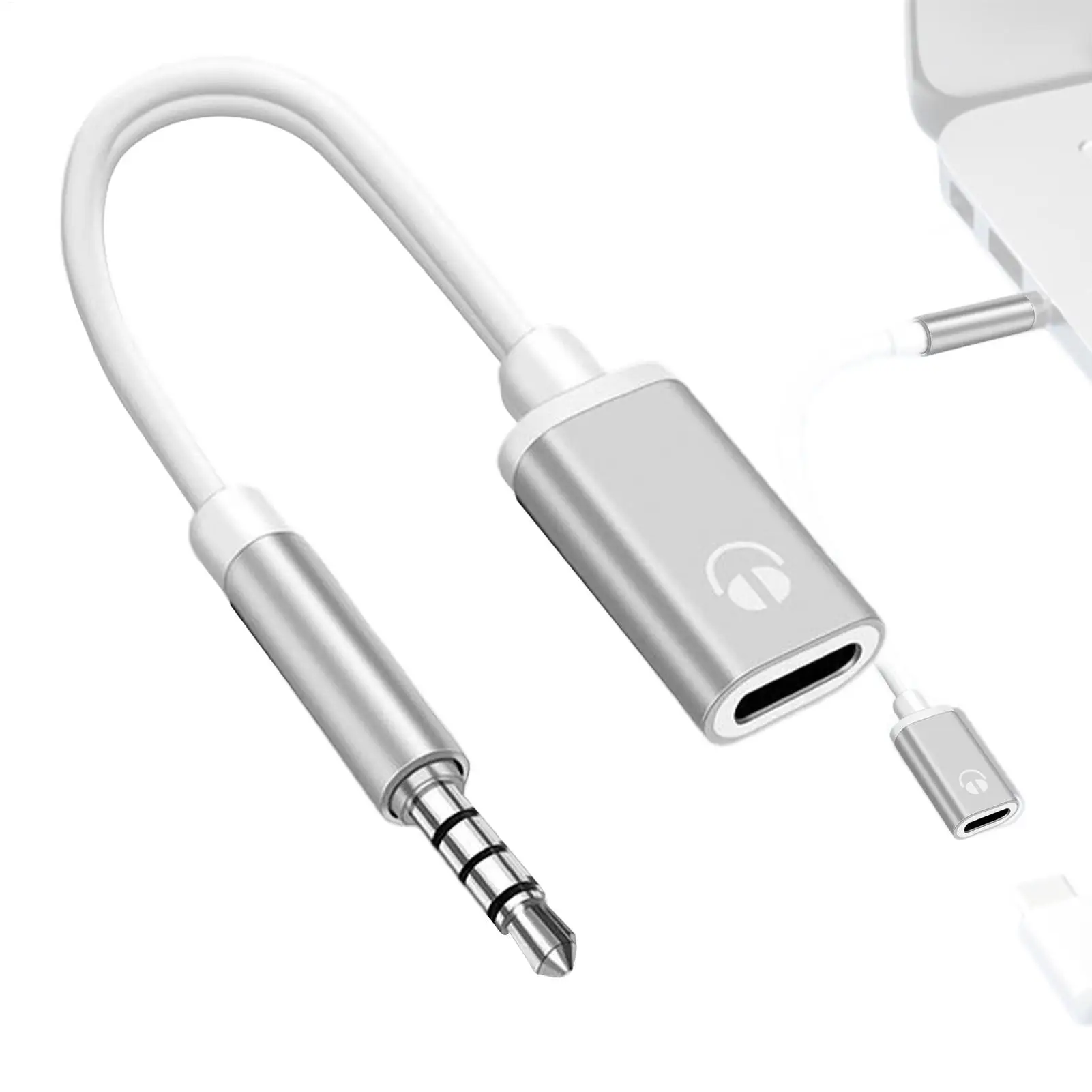 3.5mm Male To Type-C Female Headphone Aux Cable Converter Type-C To Flat Headphone Round Head Adapter Cable view 5