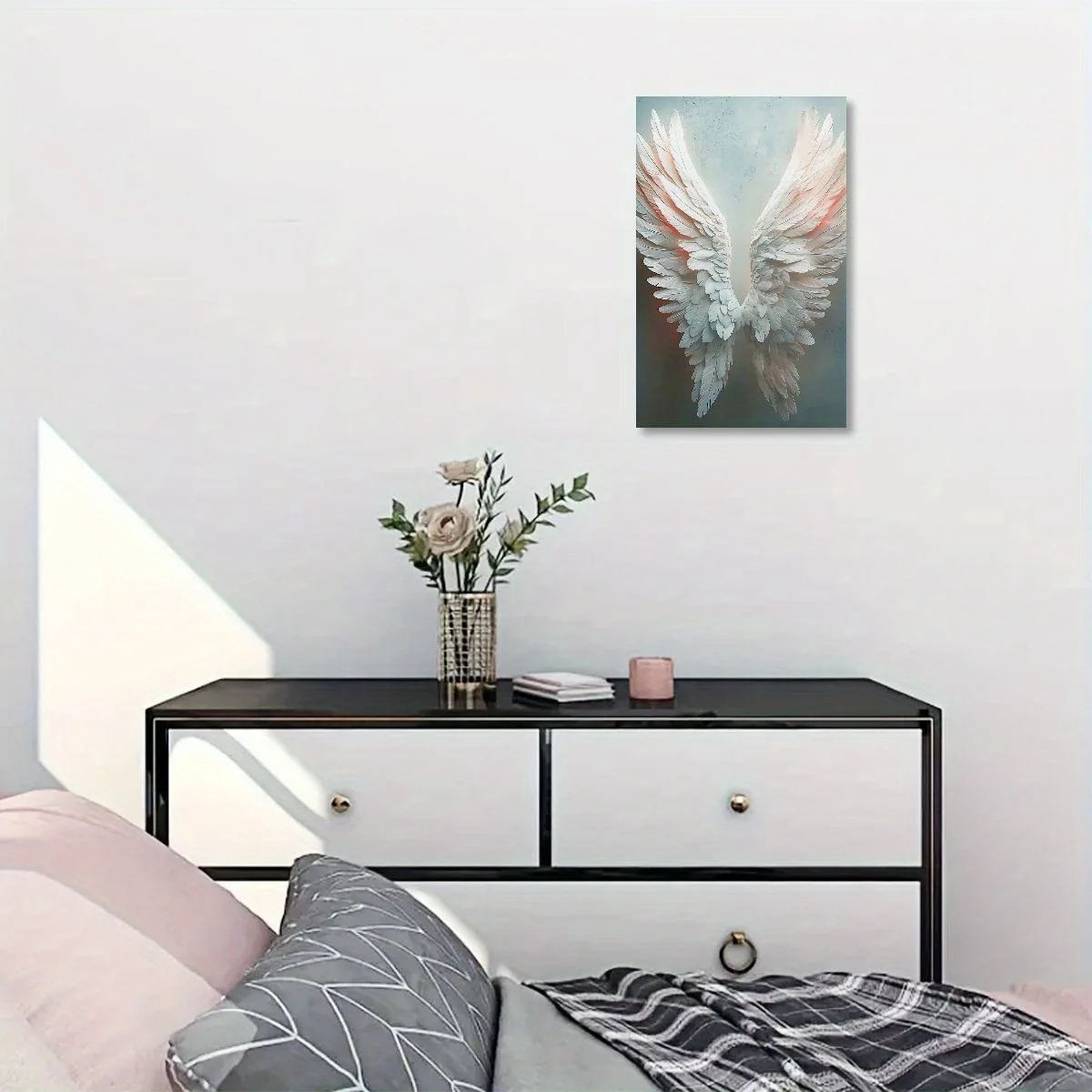 Peinture sur toile avec cadre en bois, art mural de haute qualité pour salon et chambre à coucher, décoration pour améliorer votre maison avec cadre