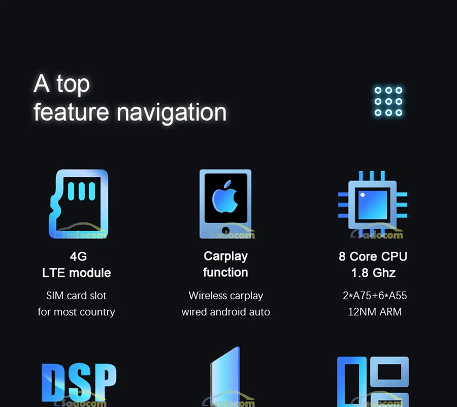 IPS Carplay 2Din Android 13 Car Radio For Dodge Challenger Charger Durango RAM 1500 2500 JEEP Grand Cherokee Stereo 4G LTE GPS