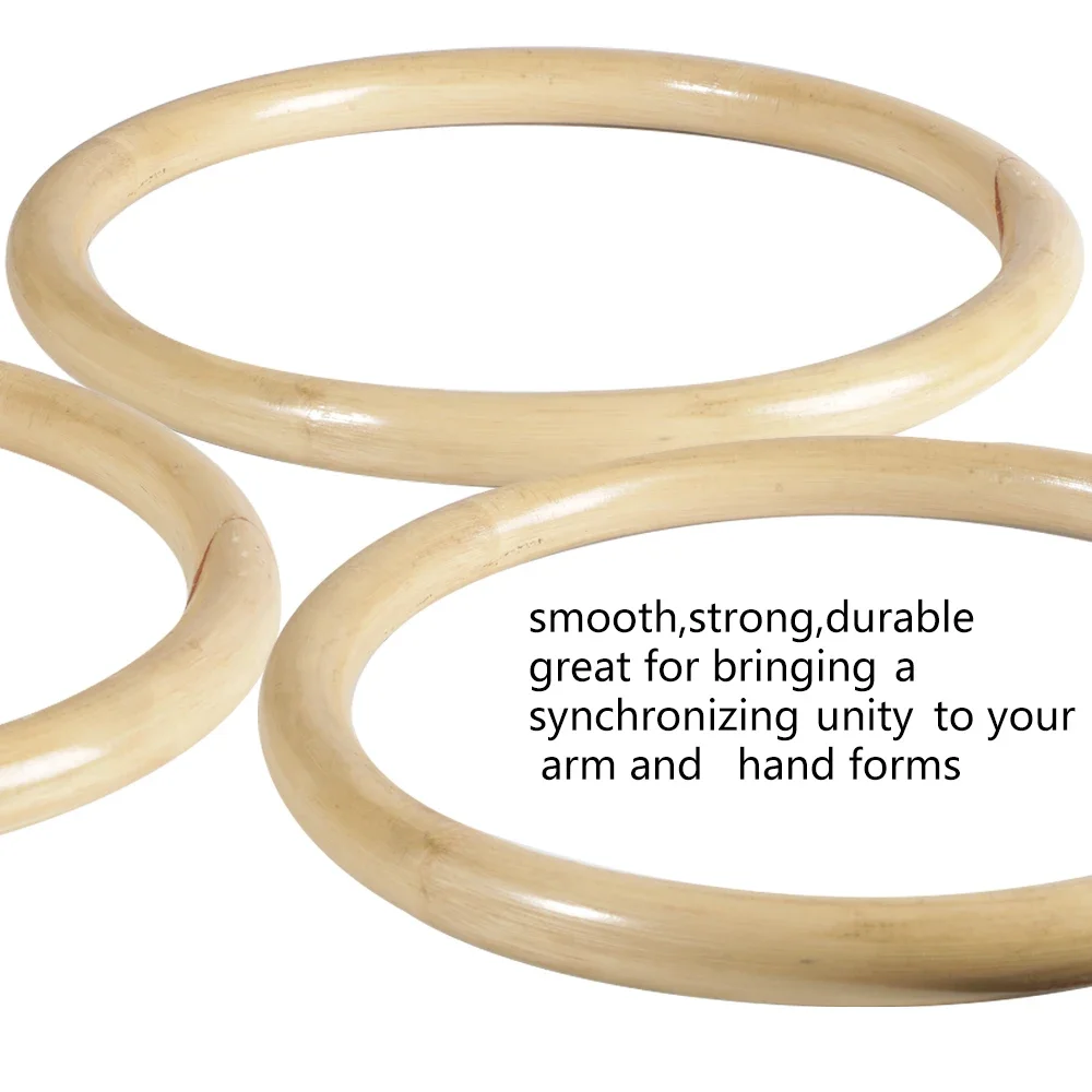 10\'\' Chinese Kung Fu Wing Chun Hoop Wood Rattan Ring Sticky Hand Strength Training