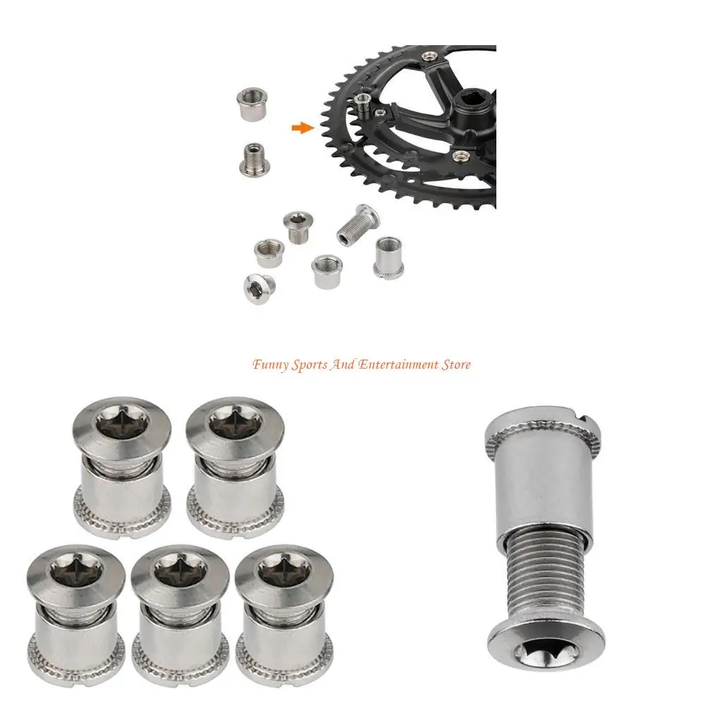 

C4DE Bike Chainring Bolts Nut Multiple Size for Single, Double and Triple Chainrings