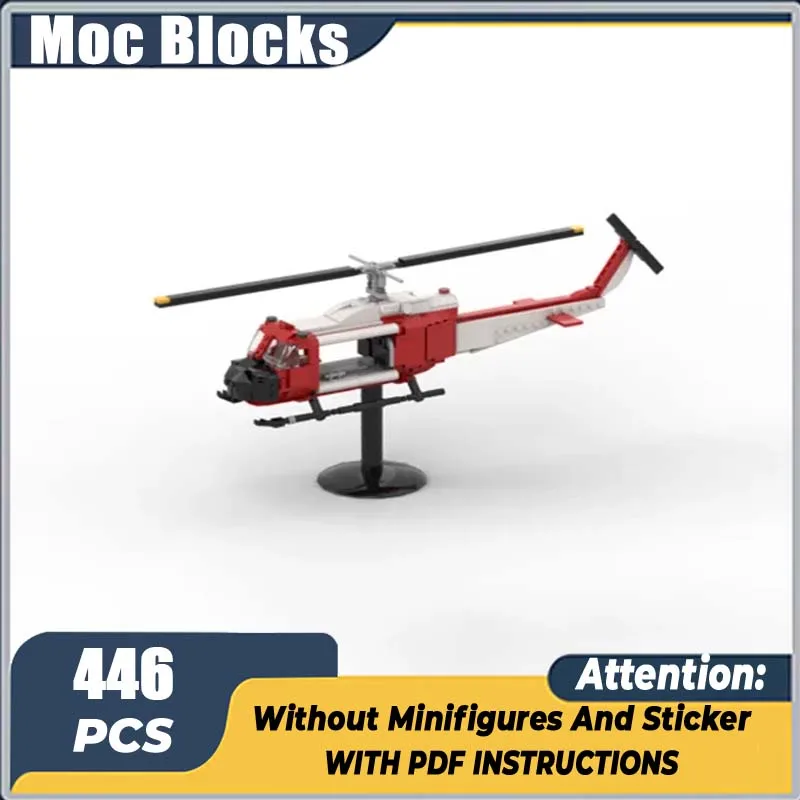 

Aerial Fighter Model Moc Building Blocks UH-N1Rescue Helicopter Model Technology Bricks DIY Assembly Holiday Toys Set Gifts