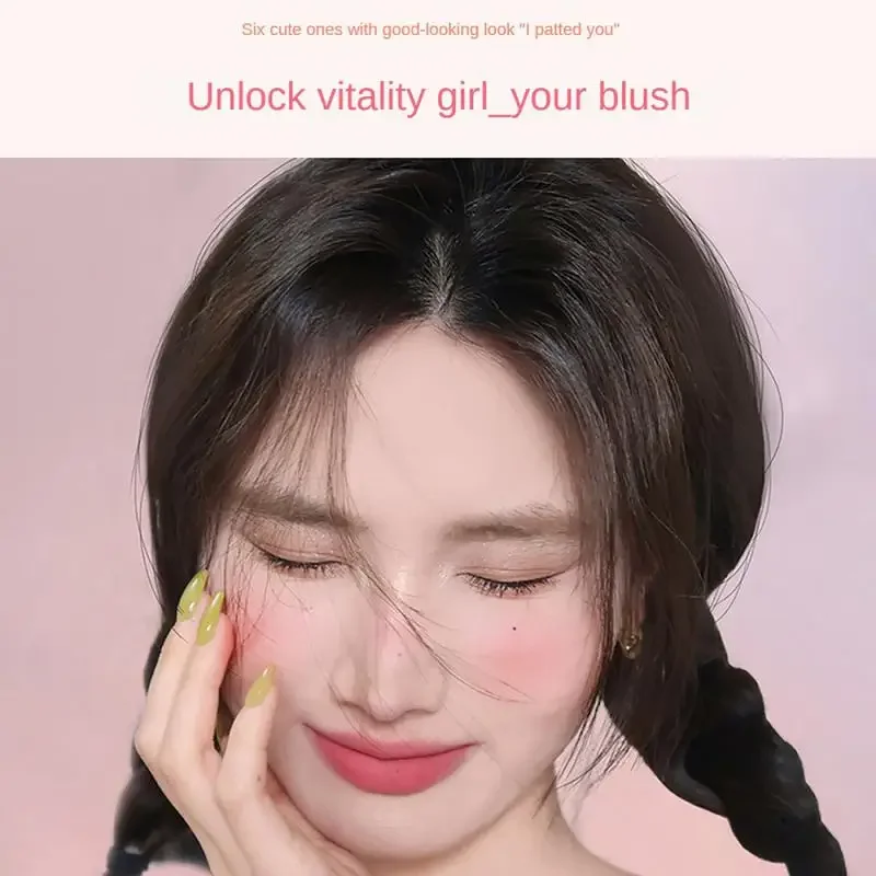 Korea monochrom erröten Pfirsich Rose rosa Wange Tönung Puder natürliche dauerhafte matte Gesicht Make-up Rouge Kontur Schatten Palette Kosmetik