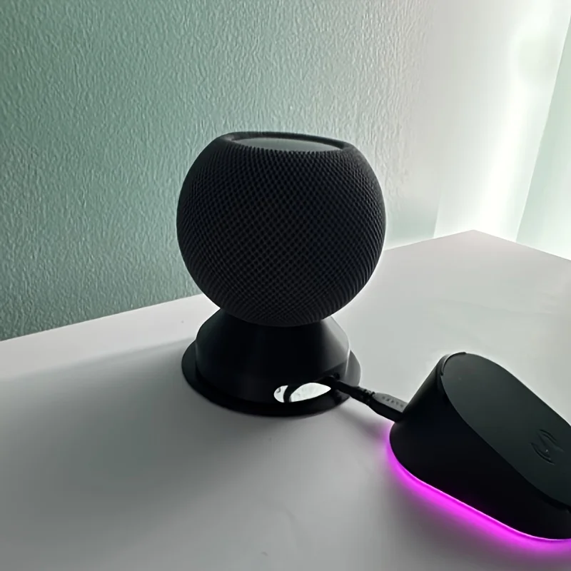 Smart Speaker Desktop Mount Desktop Cable Management Stand Front and Rear Dual-Slot Cable Design Hidden Wiring Solution
