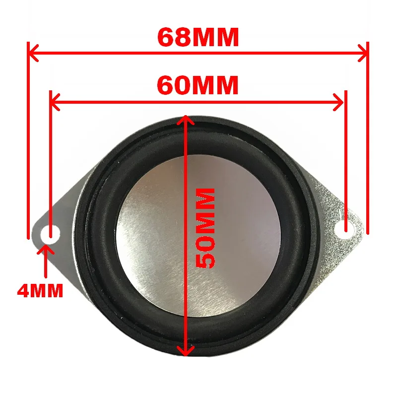 3Watts 4Ohm /8Ohm 2Inch Waterproof Speaker 50mm Round double-ear 16core rubber-rimmed aluminum cap Full Range Horn(1pcs speaker)
