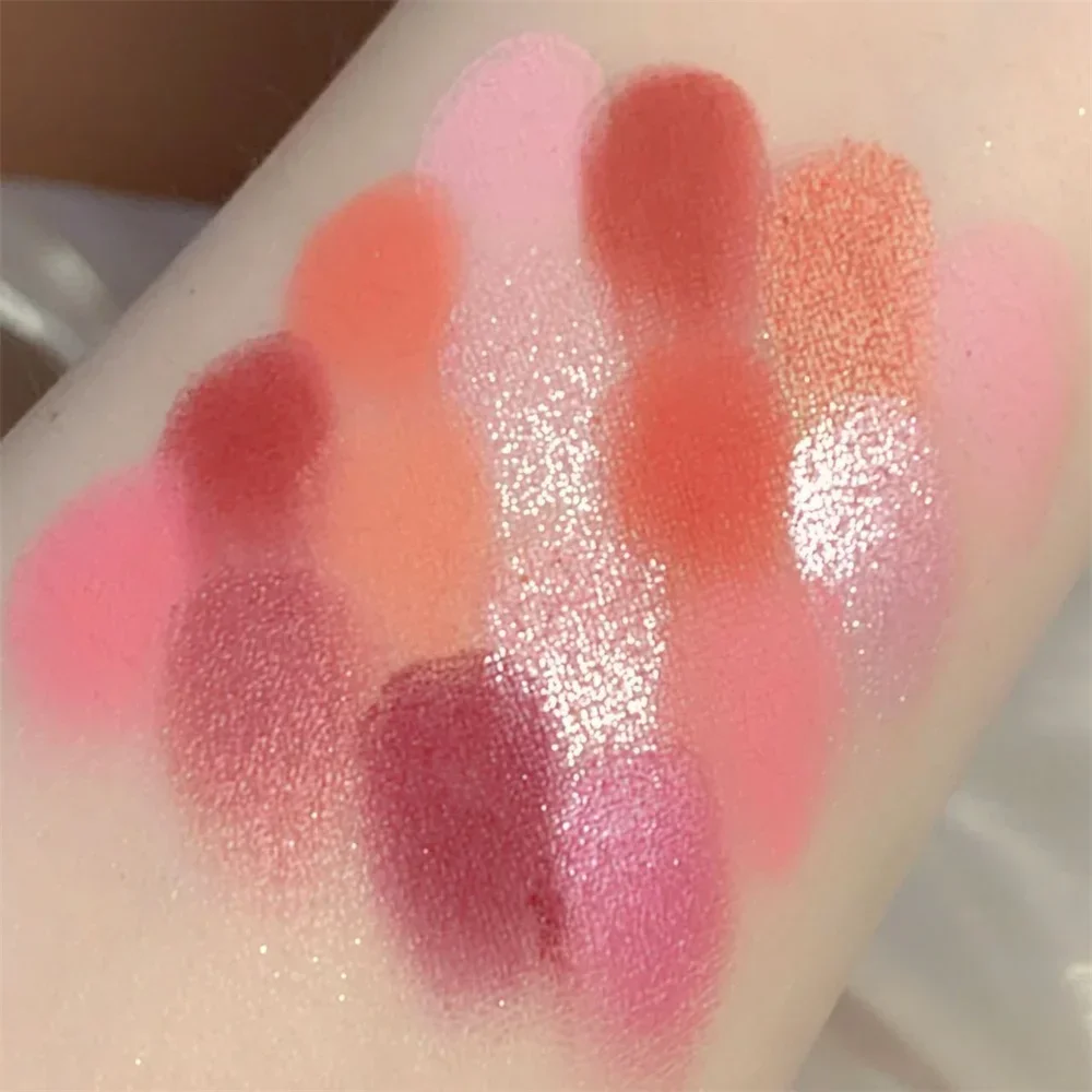 Shimmer Pink Eye Shadow Palette Purple Green Matte Pigment Brightening Waterproof Long Lasting Charming Eyes Cosmetics Makeup