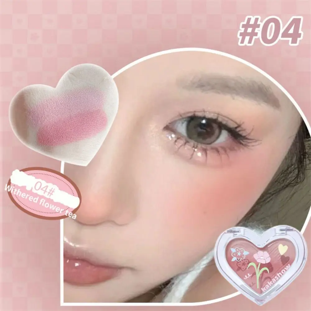 Blusher Tint Waterdicht Fleuren Gezichtsgradiënt Blush Palet Gezichtspoeder Palet Wang Zijdeachtig Poeder Wangcontour Palet