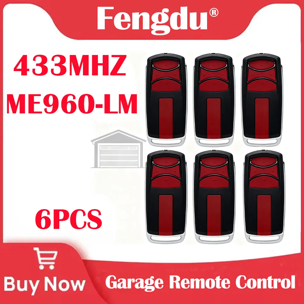 6 قطعة المرآب التحكم عن بعد المتداول رمز 433.30 ميجا هرتز 433.92 ميجا هرتز 434.54 ميجا هرتز ME960LM فتحت باب المرآب #1