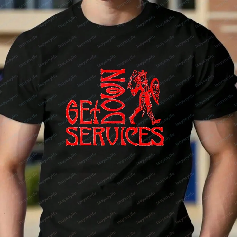 Korean-style Review of Men's Clothing - GETDOWN SERVICES - Short-sleeved Men's and Women's Round-neck Comfortable T-shirts