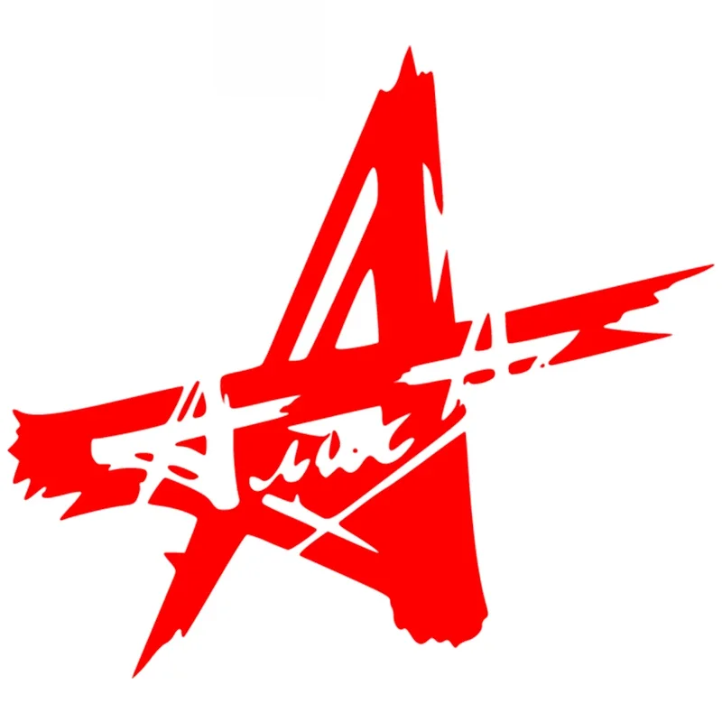 Five-pointed Star Pattern High Quality Fashion Car Sticker Personalized Pvc Waterproof Decal Color Can Be Customized, 17cm*15cm