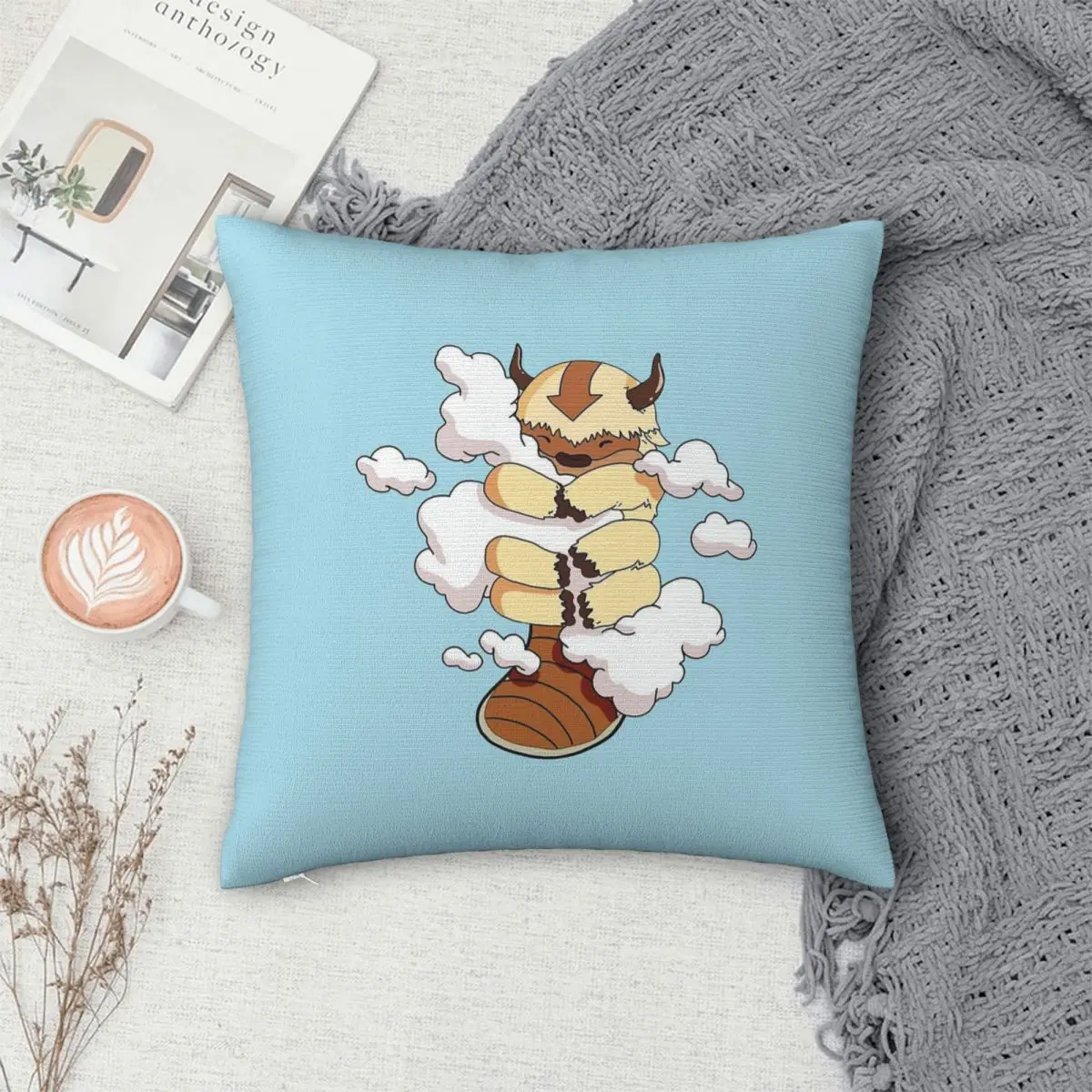 

Appa With Clouds, Avatar The Last Airbender квадратная наволочка наволочка наволочка для дома, спальни, автомобиля