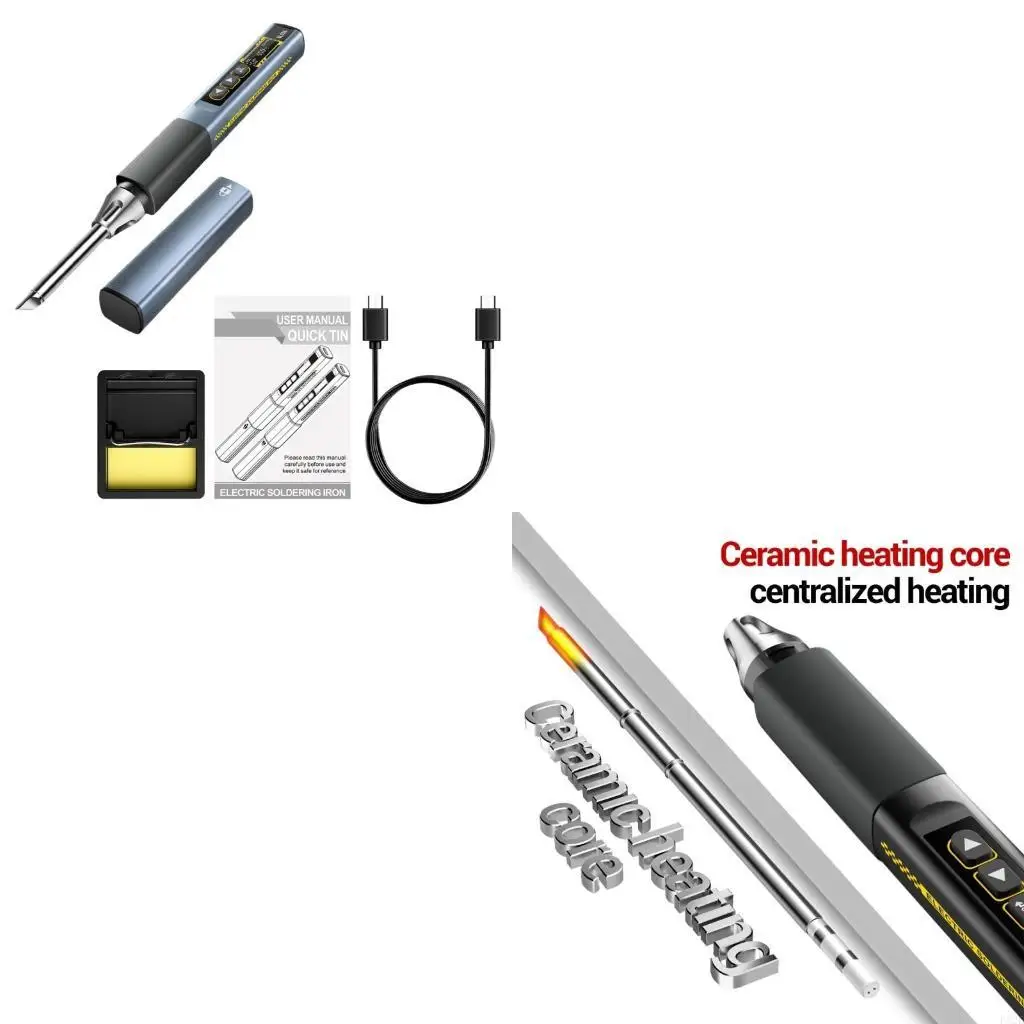 

P82E Intelligent Temperature Control Soldering Iron 96W Fast Heating with Ergonomic Handle for Electronics and DIY Projects
