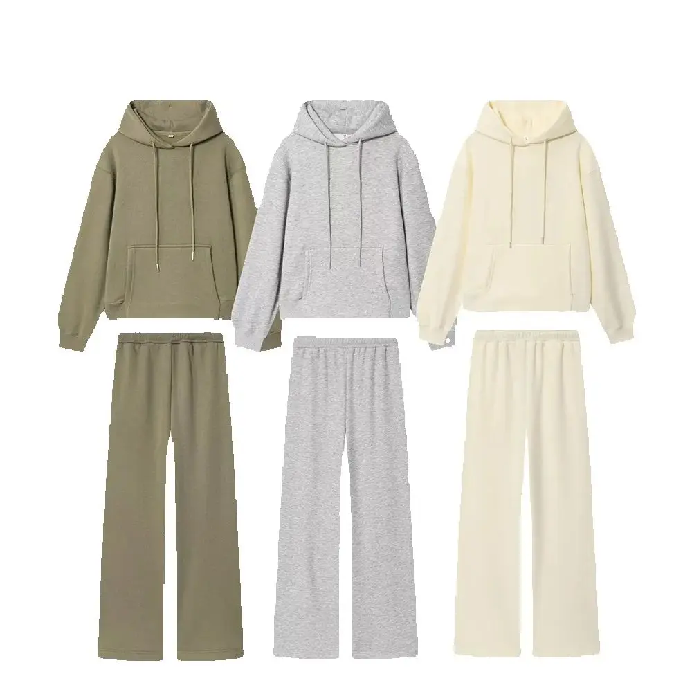 

European and American Style Autumn New Arrivals Women's Round-Neck Loose Multi-Purpose Hooded Long Sleeve Sweatpants