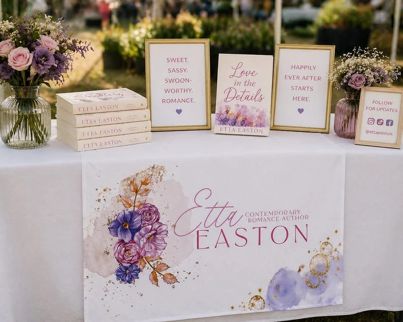 Customizable Table Runner – Print Your Own Text or Photos. Full-color printing; perfect for birthdays, weddings, anniversaries,