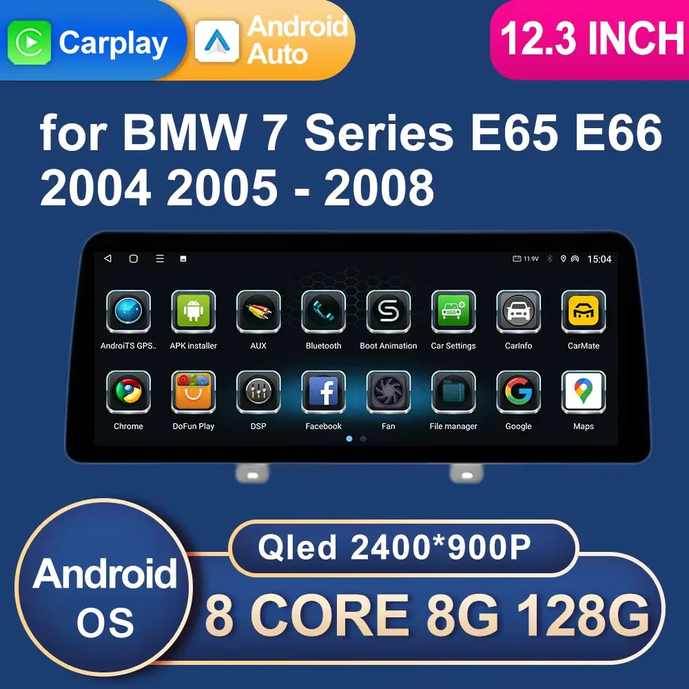 Car Multimedia Video Player For BMW 7 Series E65 E66 2004 - 2008 CCC System GPS Navigation DSP Stereo Android 16 Auto Tools WiFi