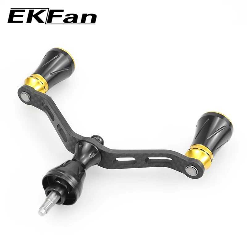 EKFan 105MM Carbon Fiber Spinning Fishing Reel Handle for SHI Screw-in Type Power Handle Lure Reel Handle DIY Parts Accessory