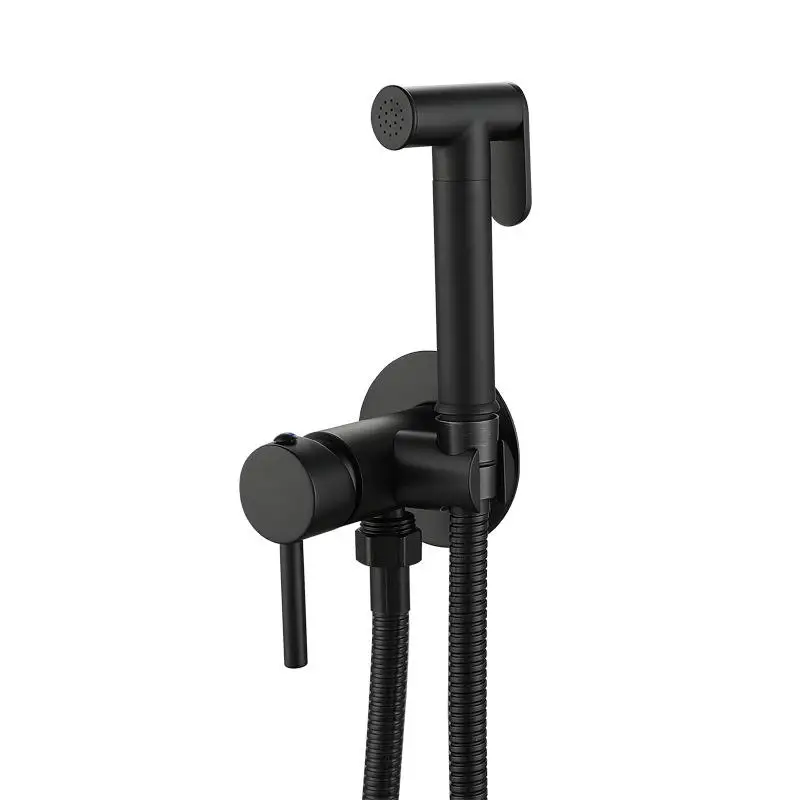 

Modern Brass Wall-Mounted Toilet Bidet Sprayer Kit with Vertical Spray Portable Handheld Sprayer Set for Cloth Diapers