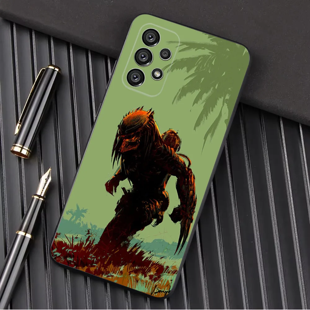 حافظة لهاتف سامسونج جالاكسي A13، A21s، A22، A31، A32، A52، A53، A71، A80، A91 غلاف أسود ناعم