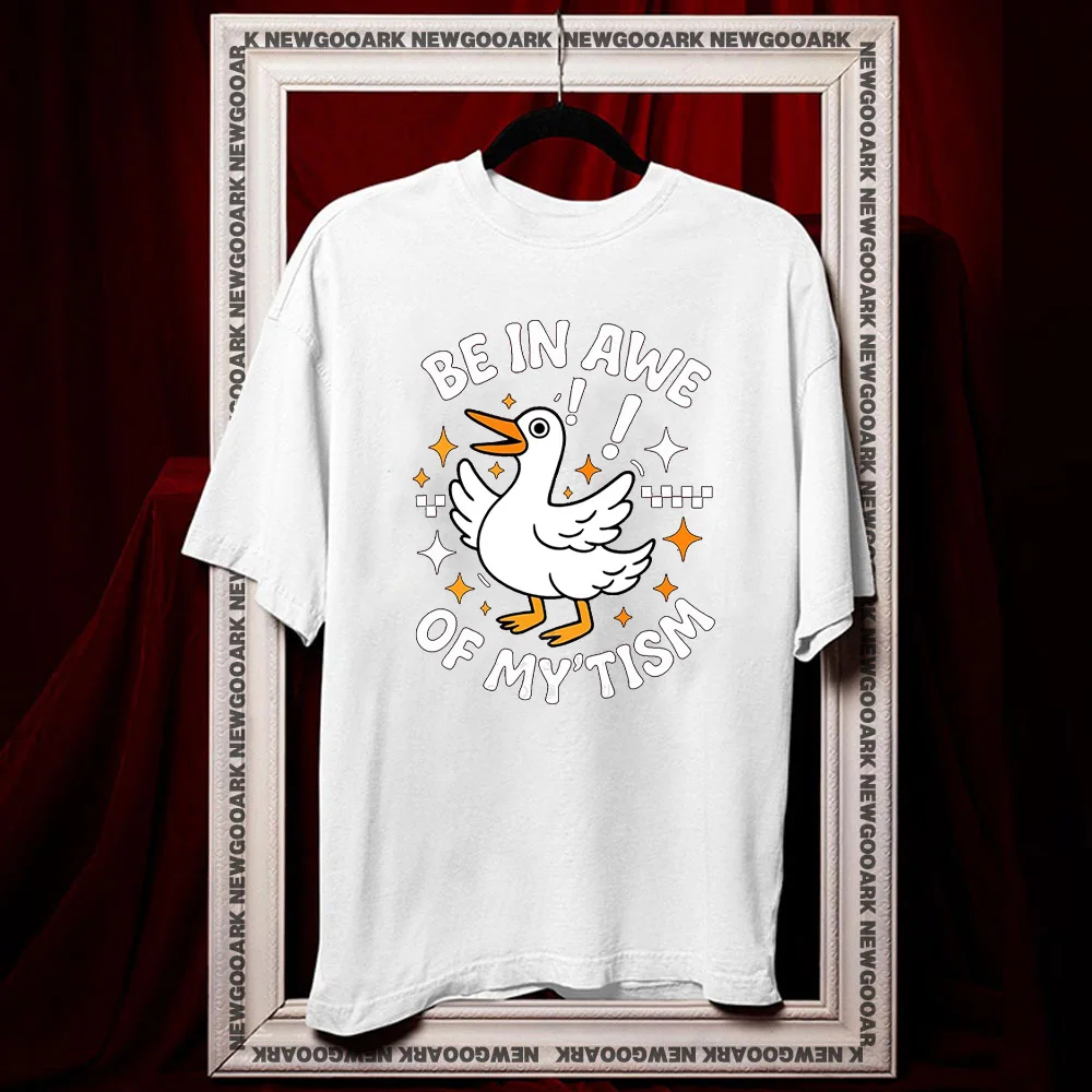 T-shirt en coton pour homme et femme, avec image graphique, acceptation de l'autisme, été, col rond, humoristique, pour adultes