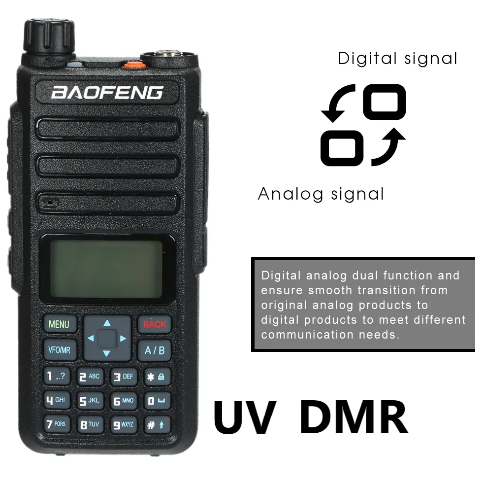 

2022 new Baofeng DMR 5W high power dual frequency radio for Baofeng DM1801 digital radio two-way walkie-talkie