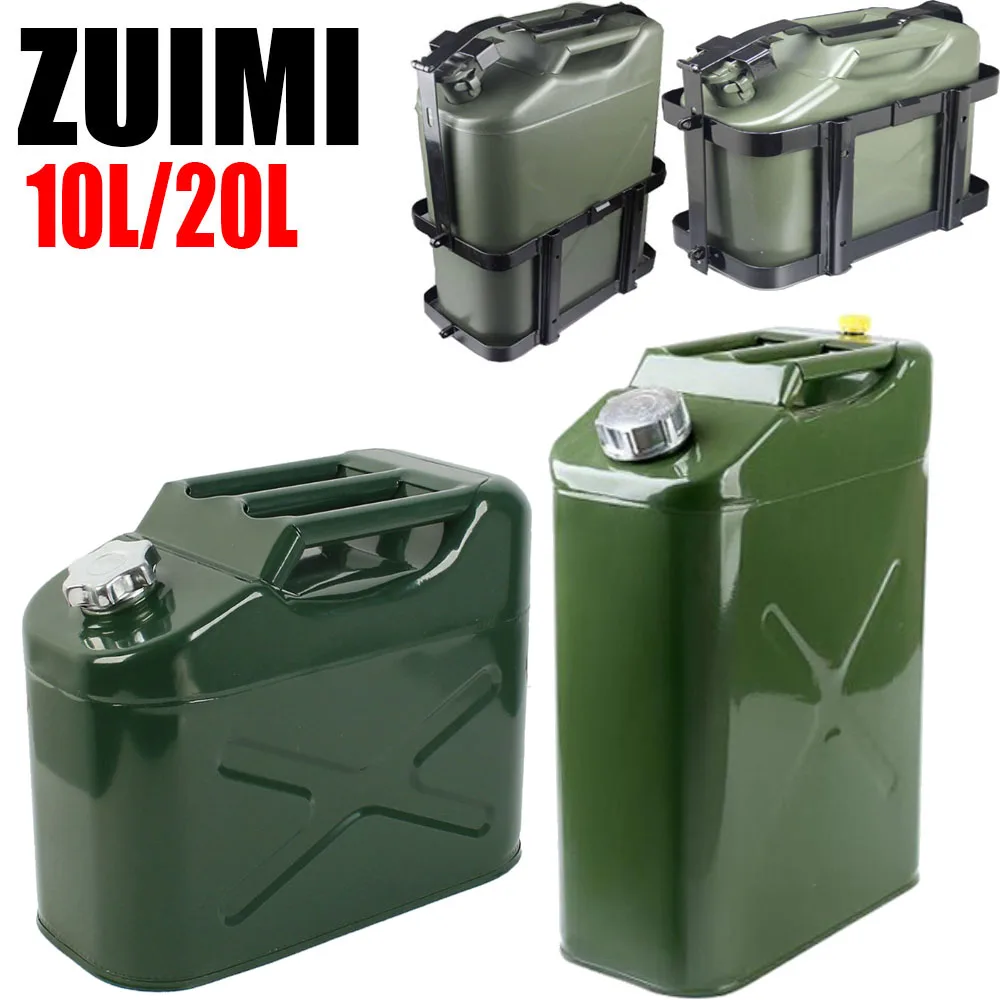 Custom Stand Military Style 10/20L Jerry Can Fuel Tank Petrol Canister Oil Container Car ATV Motorcycle Jerrycan Petrol Can