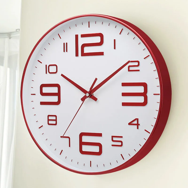 Modern simple clock wall clock living room art net red silent clock Fashion light personality decorated quartz clock