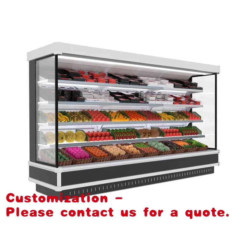 

Customize.Hot Sale Double-Door Freezer Upright Glass Display Drink Fridge Showcase Cooling Single-Temperature Style