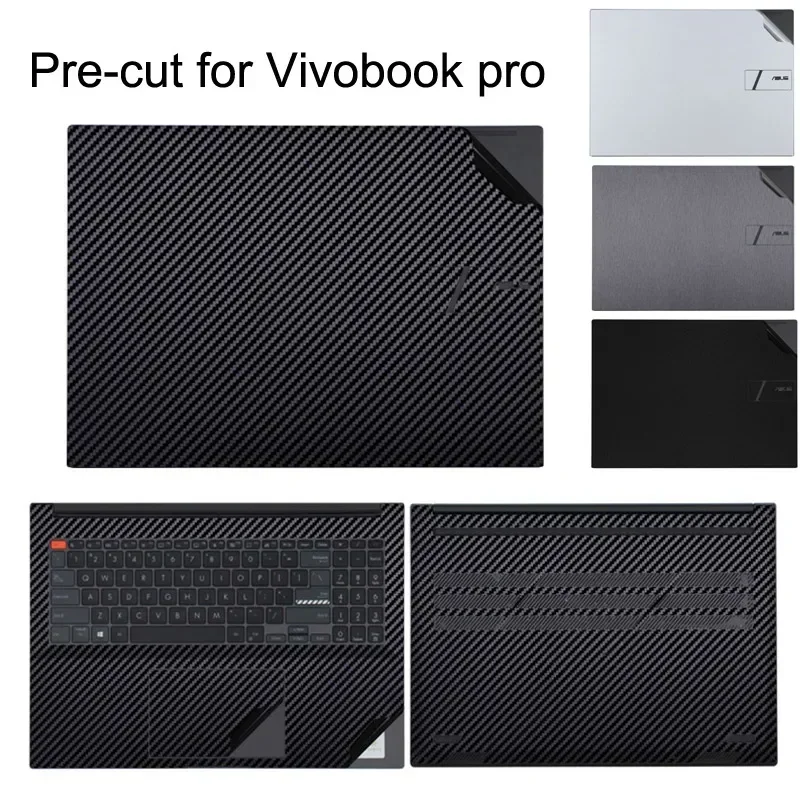 Pegatina de vinilo antiarañazos precortada para portátil ASUS Vivobook Pro, película de pantalla, 14X, M7400Q, 16X, M7600Q, 15, 14 OLED, M3500, M3400