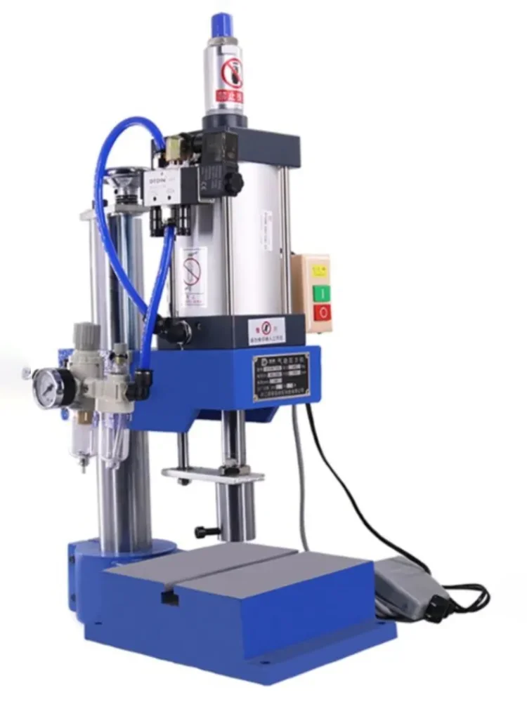 

Pneumatic Punching Machine Hand Press Machine Adjustable Force 200KG Pneumatic Puncher 110V/220V Single Column