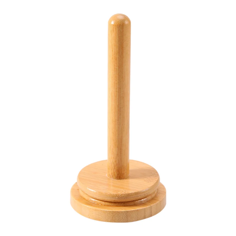 Wooden Yarn Holder Revolving Rack Vertical Yarn Storage Tissue Holder Wool Ball Holder Yarn Winder for Crochet Knitting