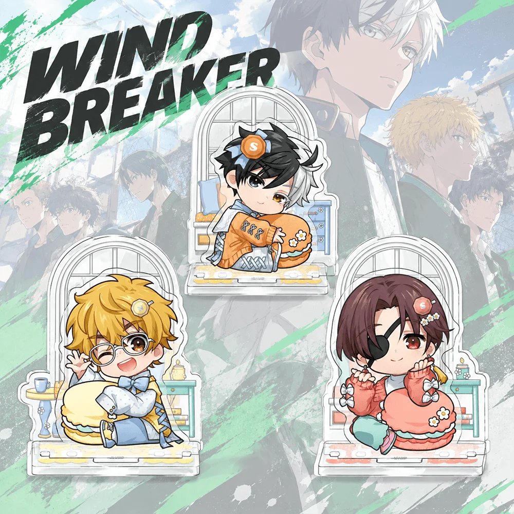WIND BREAKER Sakura Haruka 10cm Acrylic Stand Keychain Anime Figure Desk Decor Bag Charm Toy Model Collectible Fan Gift