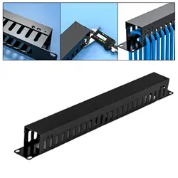 under Desk Cable Organizer 24 Way Bedrooms Desk Socket Holder Easy to Use Wire Management Tray for 1U 19 inch Data Cabinet