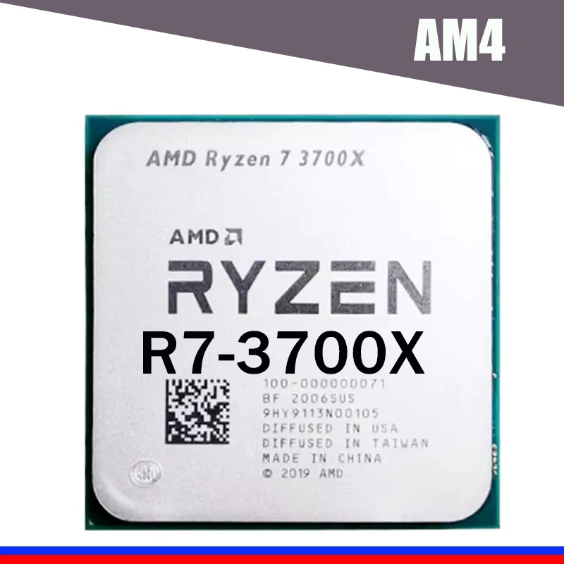 Ryzen 7 3700X R7 3700X 3.6 GHz Eight-Core Sixteen-Thread 65W 7NM L3=32M Socket AM4 R7-3700X