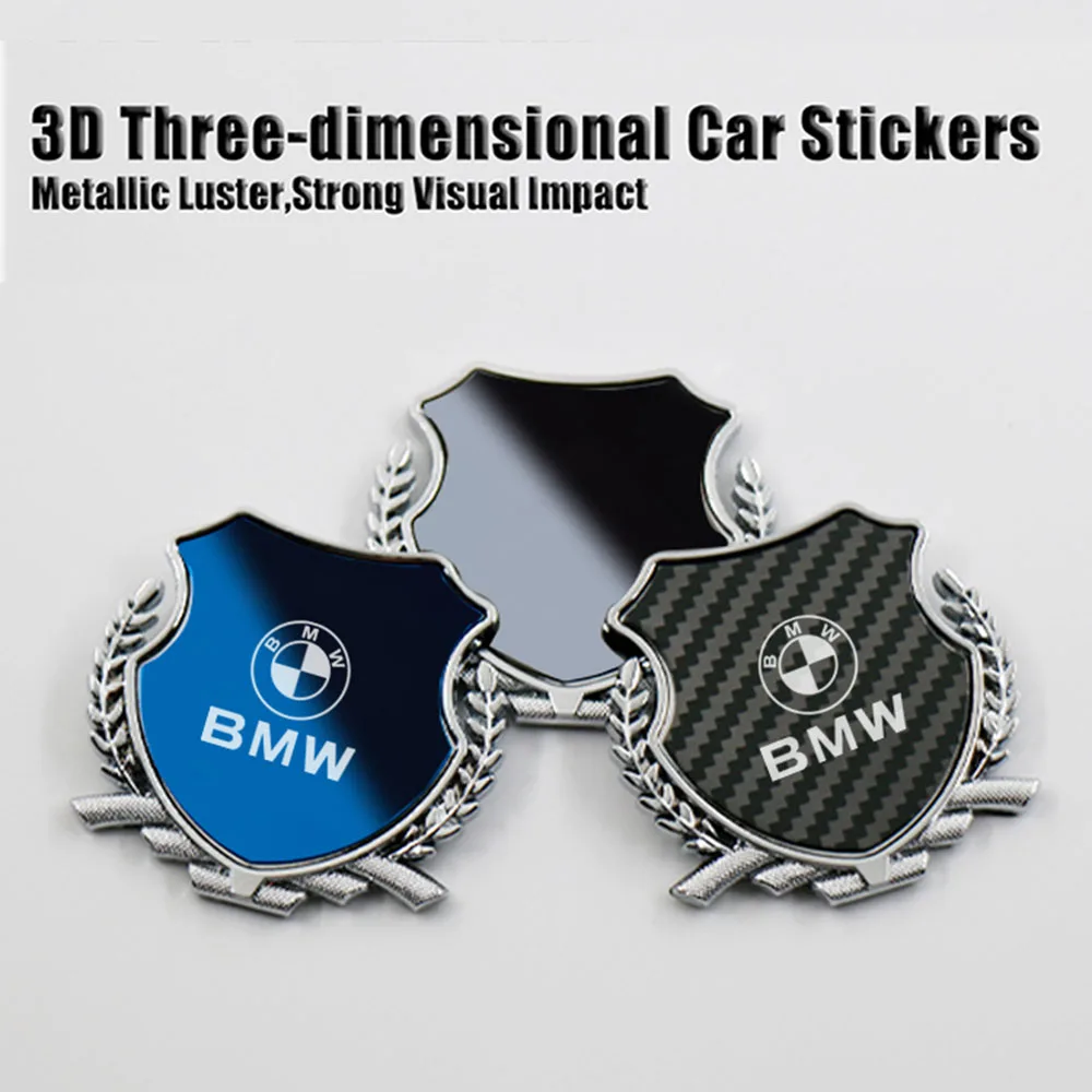 Geeignet für alle BMW Modelle Karosserie Dekoration Aufkleber Metall Auto Aufkleber Weizen Ohr Seite Logo Fenster Auto Logo