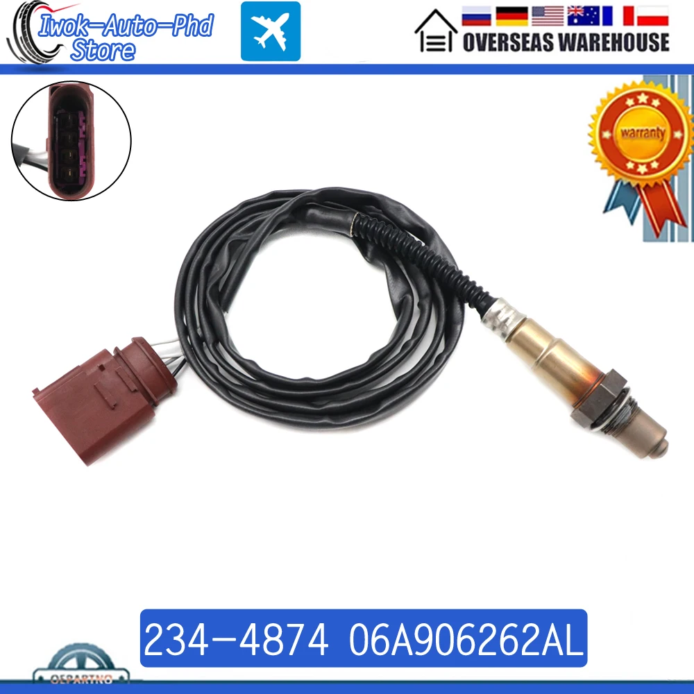 234-4874 06A906262AL Downstream Rear Air Fuel Ratio Lambda O2 Oxygen Sensor For Audi A4 S4 A6 VW Beetle Phaeton Passat Golf