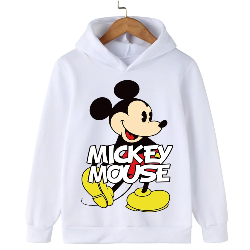 Autumn and Winter Disney Mickey Mouse Cartoon Anime Printing Men's and women's hoodies Fashion Trends Couple Clothes Hoodies