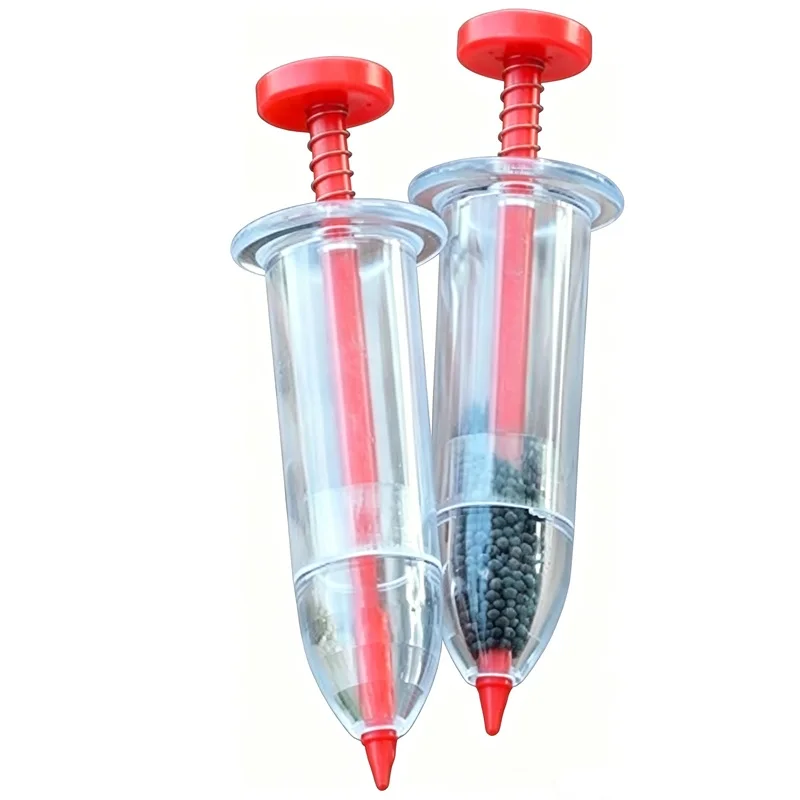 Syringe-style Seeding Tool, Manual Seed Planter for Seedling Raising, Handheld Dibbler for Plug Trays, Vegetable Gardening Tool