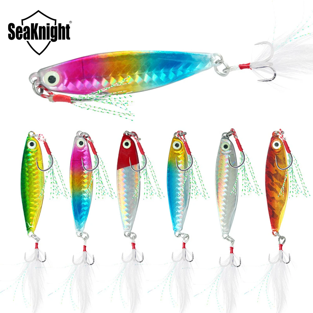 

2024 Seaknight New VIB Lure Metal JIG Bait 7g10g15g20g30g 6 Colors Hard Fishing Bait Fishing Tackle Sinking Bait Sea Bass Lures