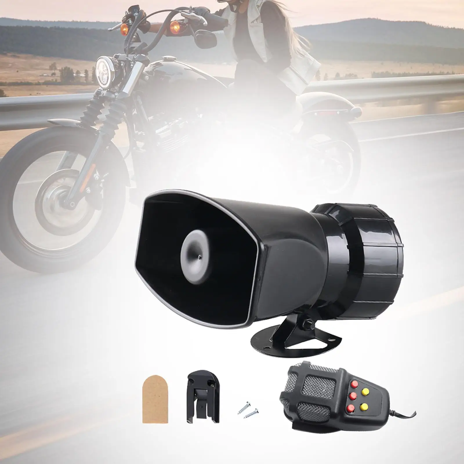 Système d'alarme de voiture avec haut-parleur, sécurité renforcée, klaxon de véhicule à 5 tons, audio amplifié pour accessoires automobiles