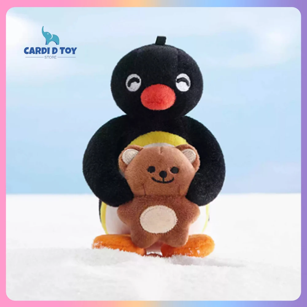 

Новая плюшевая игрушка Pingu, пара настольных мониторов, кукла Pingu Charms, пингвин, настольный орнамент, фигурки, мягкие игрушки, игрушки