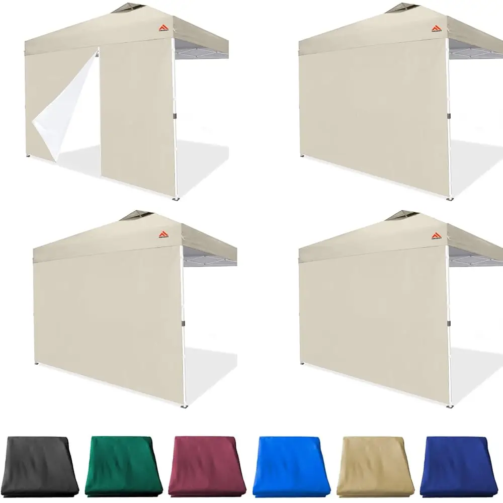 

Beige Sidewall For 10X10 Canopy Frame, 3 Pa Sunwall And 1Pa Door Only, (With Zippers)