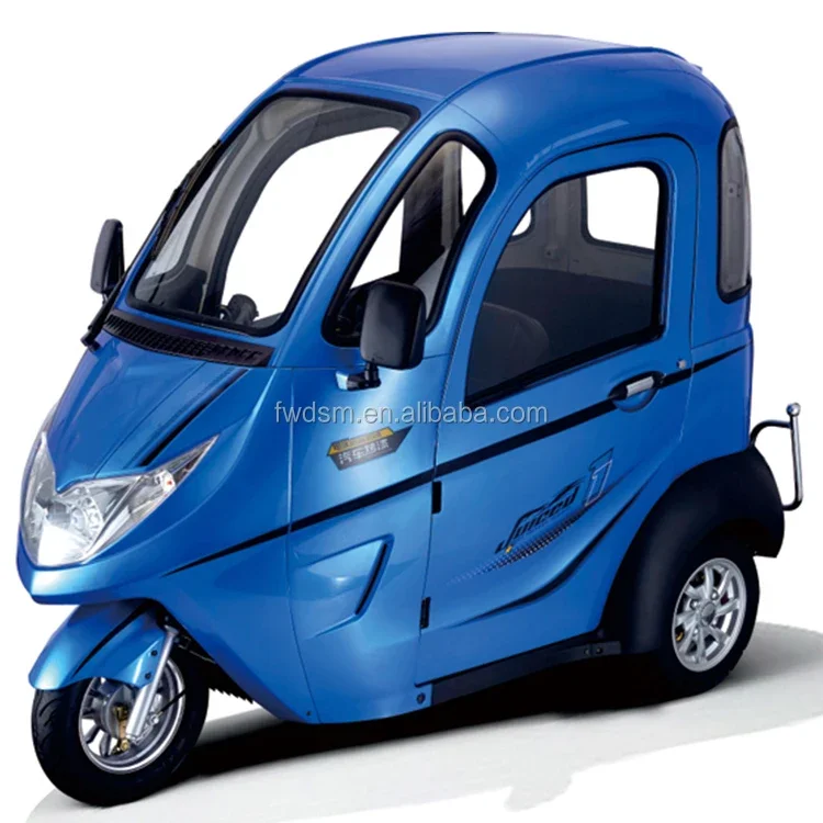 

Enclosed cheap adult electric tricycle with passenger seat