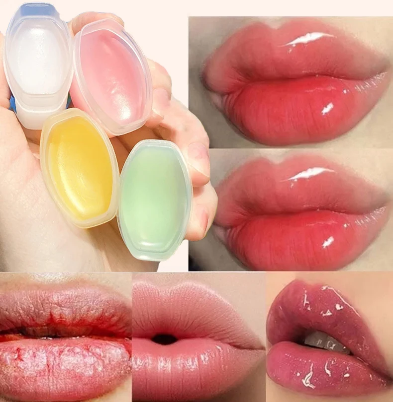 1/4pcs Vaseline Lip Balm Lipstick Remove Lip Lines Dark Lip Anti-Crack Drying Repair Lip Mask Moisturizing Lip Care Cosmetics