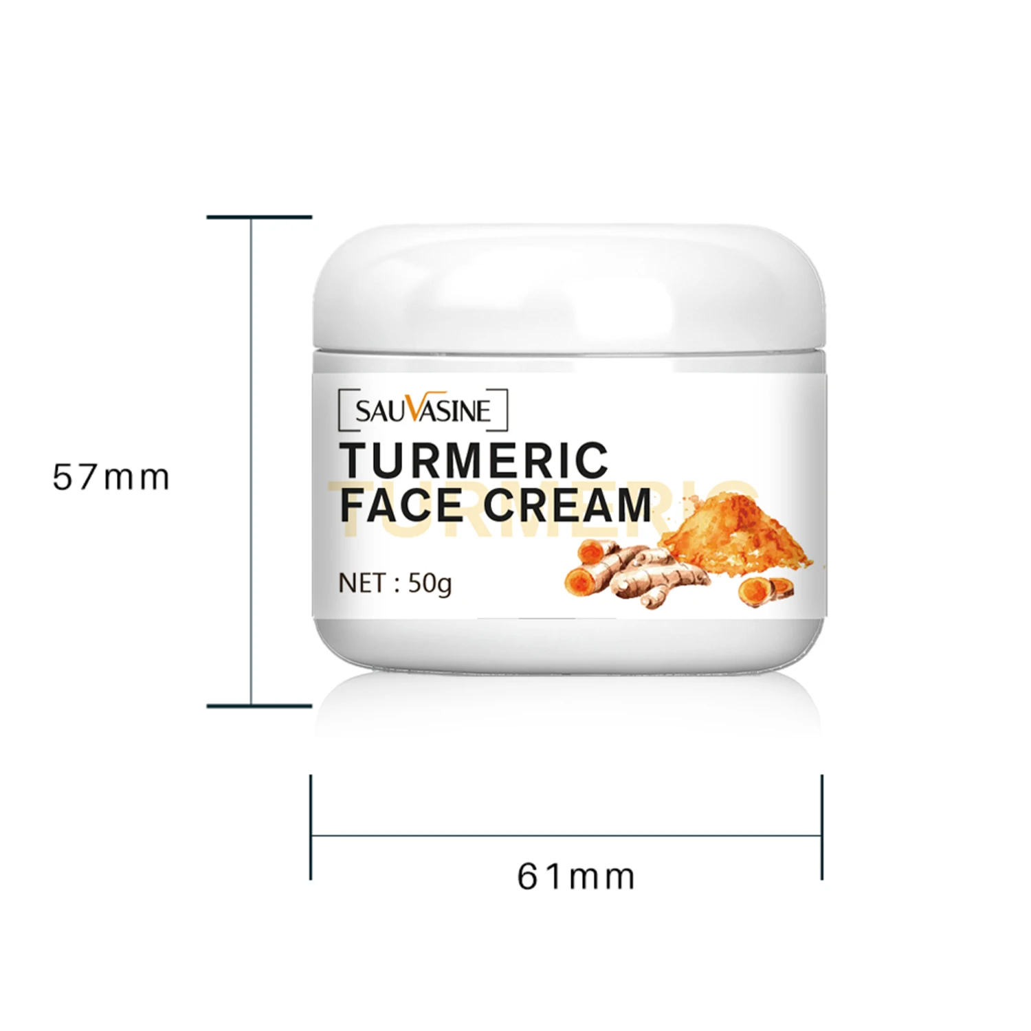 Crema blanqueadora facial de cúrcuma, crema blanqueadora facial, hidratante Natural, reducción de manchas oscuras, brillo de acné, cuidado de la piel