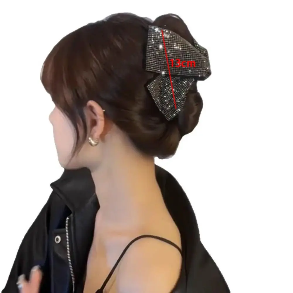 Jepit Rambut Segitiga Berhias Berlian Baru, Jepit Rambut Serbaguna Elegan, Jepit Rambut Model Shark, Aksesoris Rambut