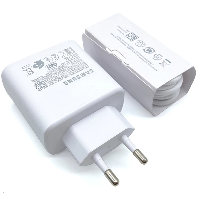 سامسونج جالاكسي S25 S24 الترا 45 واط شاحن سوبر شحن سريع نوع USB C محول الشحن السريع لهاتف جالاكسي S23 S20 الترا S22 زائد
